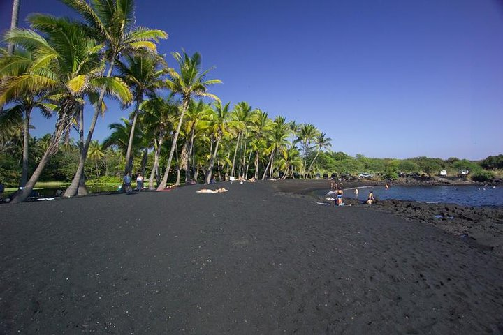 The Black Sand Beach at Punaluu